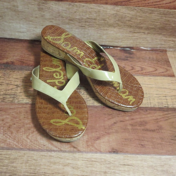 Sam Edelman Shoes - *Sam Edelman 8 nude patent leather Tanya sandal*